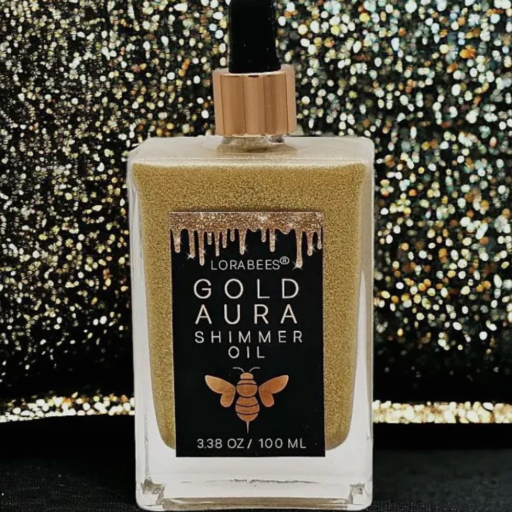 Gold Aura Shimmer Oil | Hydrating Body Glow